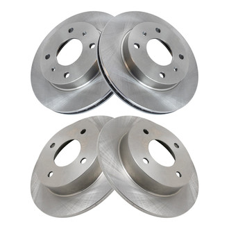 TRQ® - Front and Rear Disc Brake Rotors