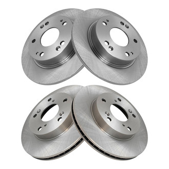 TRQ® - Front and Rear Disc Brake Rotors