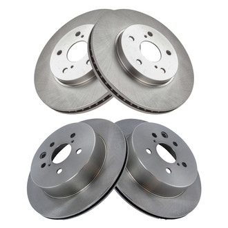 TRQ® - Front and Rear Disc Brake Rotors