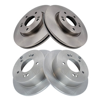 TRQ® - Front and Rear Disc Brake Rotors