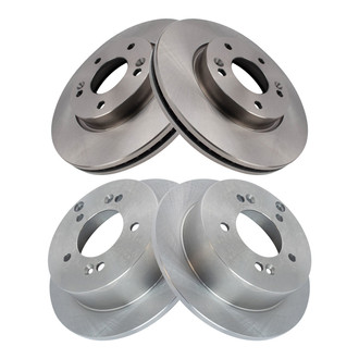 TRQ® - Front and Rear Disc Brake Rotors