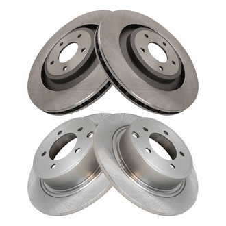TRQ® - Front and Rear Disc Brake Rotors