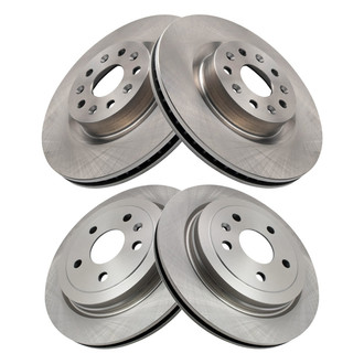 TRQ® - Front and Rear Disc Brake Rotors