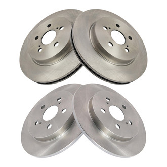 TRQ® - Front and Rear Disc Brake Rotors