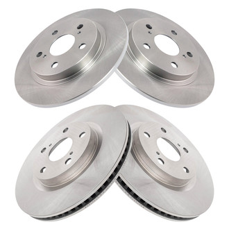 TRQ® - Front and Rear Disc Brake Rotors