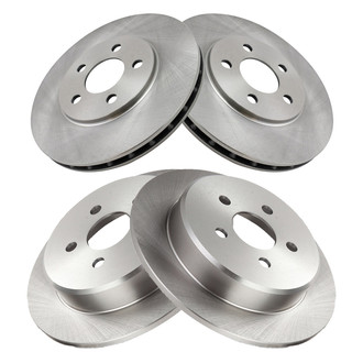 TRQ® - Front and Rear Disc Brake Rotors