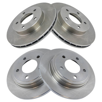 TRQ® - Front and Rear Disc Brake Rotors