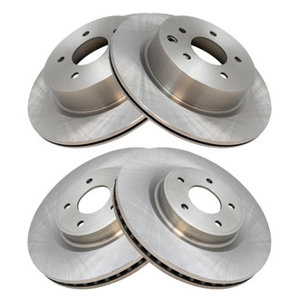 TRQ® - Front and Rear Disc Brake Rotors