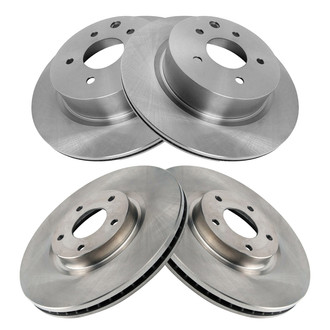 TRQ® - Front and Rear Disc Brake Rotors