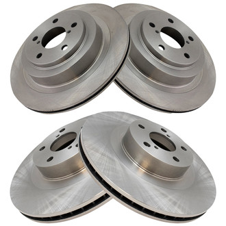 TRQ® - Front and Rear Disc Brake Rotors