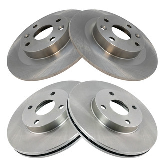 TRQ® - Front and Rear Disc Brake Rotors