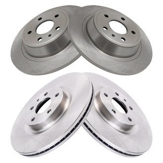 TRQ® - Front and Rear Disc Brake Rotors