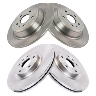 TRQ® - Front and Rear Disc Brake Rotors