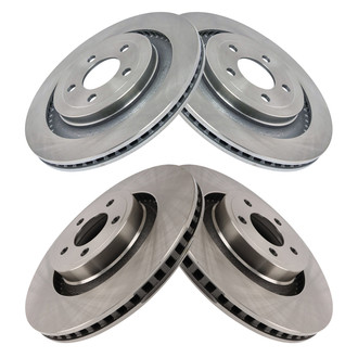 TRQ® - Front and Rear Disc Brake Rotors