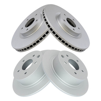TRQ® - Front and Rear Disc Brake Rotors