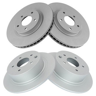 TRQ® - Front and Rear Disc Brake Rotors