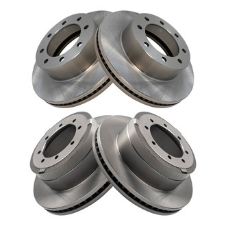 TRQ® - Front and Rear Disc Brake Rotors