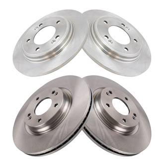 TRQ® - Front and Rear Disc Brake Rotors