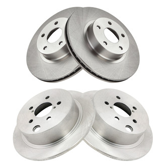 TRQ® - Front and Rear Disc Brake Rotors