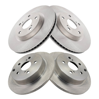 TRQ® - Front and Rear Disc Brake Rotors