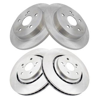 TRQ® - Front and Rear Disc Brake Rotors
