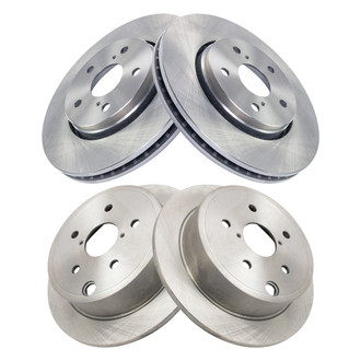 TRQ® - Front and Rear Disc Brake Rotors