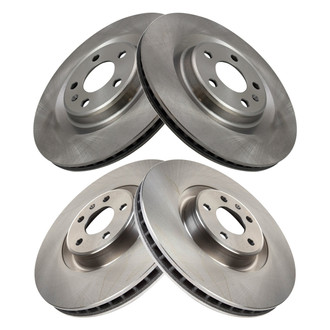 TRQ® - Front and Rear Disc Brake Rotors