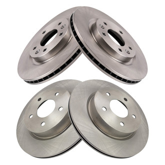 TRQ® - Front and Rear Disc Brake Rotors
