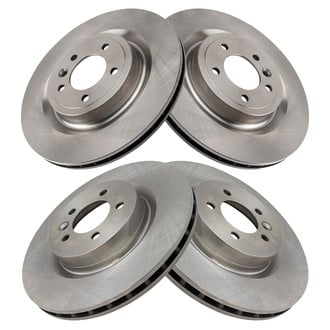 TRQ® - Front and Rear Disc Brake Rotors