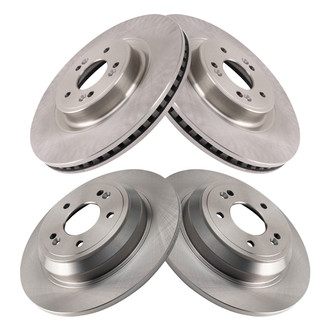 TRQ® - Front and Rear Disc Brake Rotors