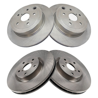 TRQ® - Front and Rear Disc Brake Rotors