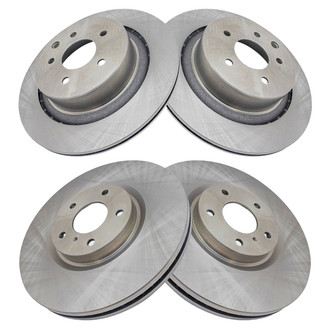 TRQ® - Front and Rear Disc Brake Rotors
