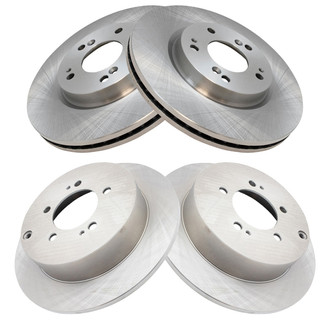 TRQ® - Front and Rear Disc Brake Rotors