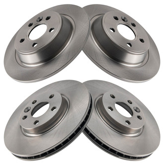 TRQ® - Front and Rear Disc Brake Rotors