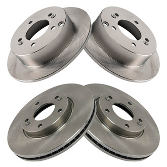 TRQ® - Front and Rear Disc Brake Rotors