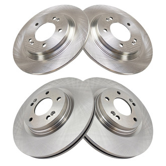 TRQ® - Front and Rear Disc Brake Rotors