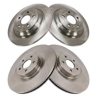 TRQ® - Front and Rear Disc Brake Rotors
