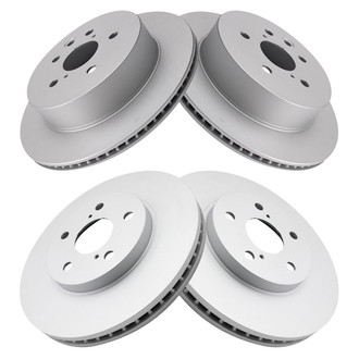 TRQ® - Front and Rear Disc Brake Rotors