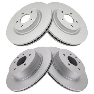 TRQ® - Front and Rear Disc Brake Rotors