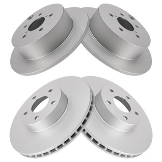 TRQ® - Front and Rear Disc Brake Rotors