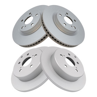 TRQ® - Front and Rear Disc Brake Rotors