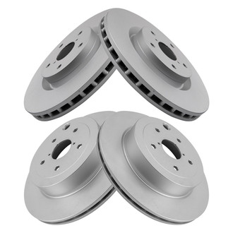TRQ® - Front and Rear Disc Brake Rotors