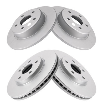 TRQ® - Front and Rear Disc Brake Rotors