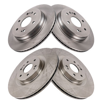 TRQ® - Front and Rear Disc Brake Rotors