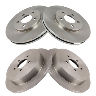 TRQ® - Front and Rear Disc Brake Rotors