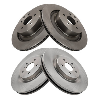 TRQ® - Front and Rear Disc Brake Rotors