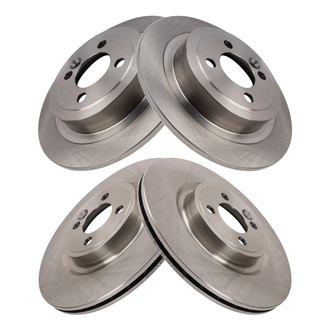 TRQ® - Front and Rear Disc Brake Rotors