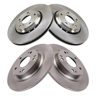 TRQ® - Front and Rear Disc Brake Rotors