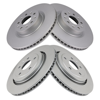 TRQ® - Front and Rear Disc Brake Rotors
