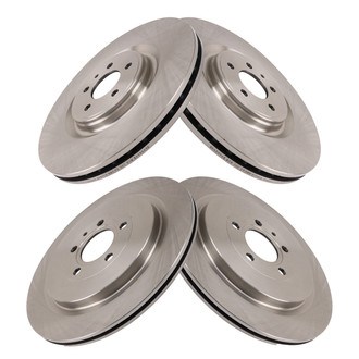 TRQ® - Front and Rear Disc Brake Rotors